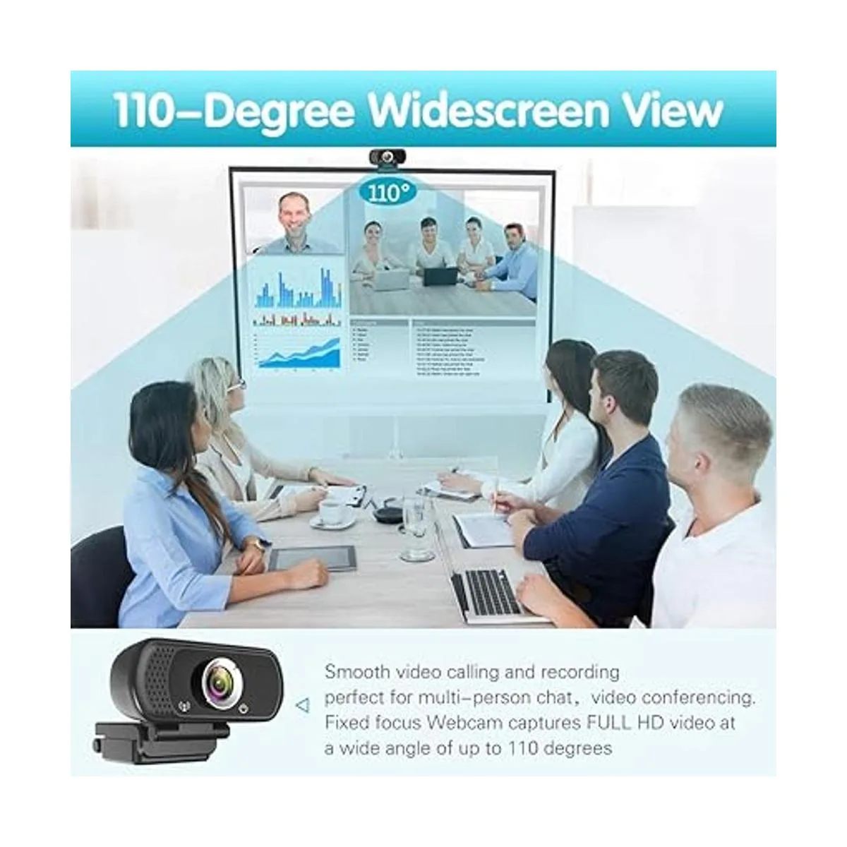 Cámara web 1080P cámara web de transmisión en vivo con_3