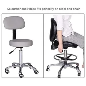 Kaleurrier Base de taburete para silla piezas de repuesto_4