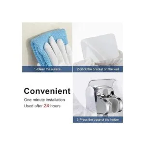 Soporte de ducha autoadhesivo soporte de ducha de mano_4