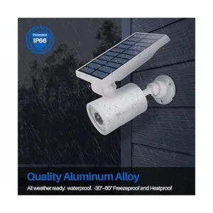 Solar Motion Light Outdoor Aluminum of 2 1400Lumens 9W