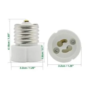 Adaptador de enchufe de cerámica E26 a GU10 rosca E26 E27
