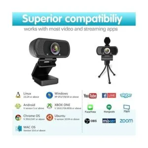 Cámara web 1080P cámara web de transmisión en vivo con_2