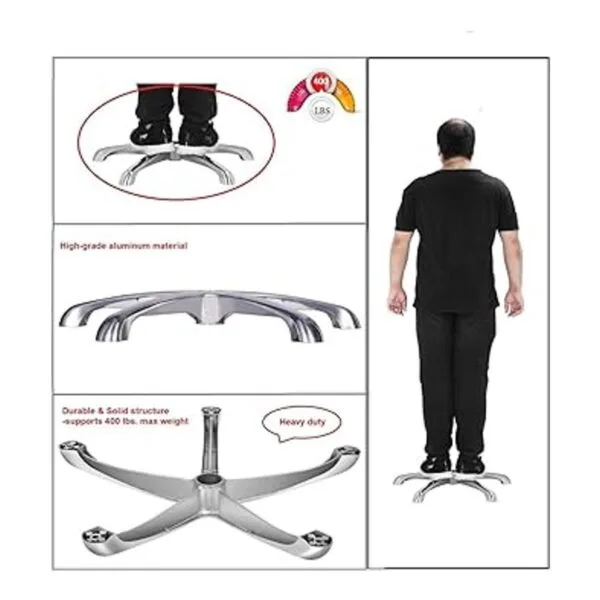 Kaleurrier Base de taburete para silla piezas de repuesto_3