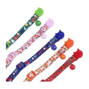 BoomBone Collar de Navidad para gato con campana paquete