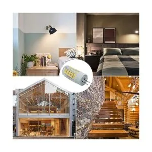 Paquete de 5 bombillas LED G4 de 12 V 4 W equivalente a