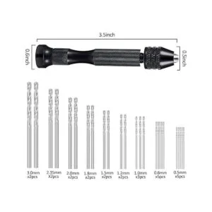 Juego de herramientas de taladro manual de 37 piezas