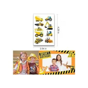 300pcs Zona de Construcción Fiesta Favores Tatuajes_2