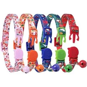 BoomBone Collar de Navidad para gato con campana paquete