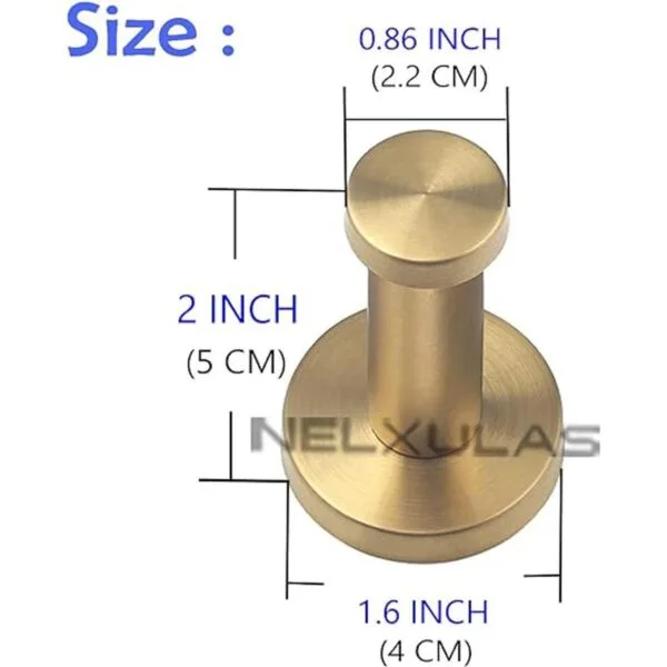NELXULAS Gancho de montaje en pared de acero inoxidable_5