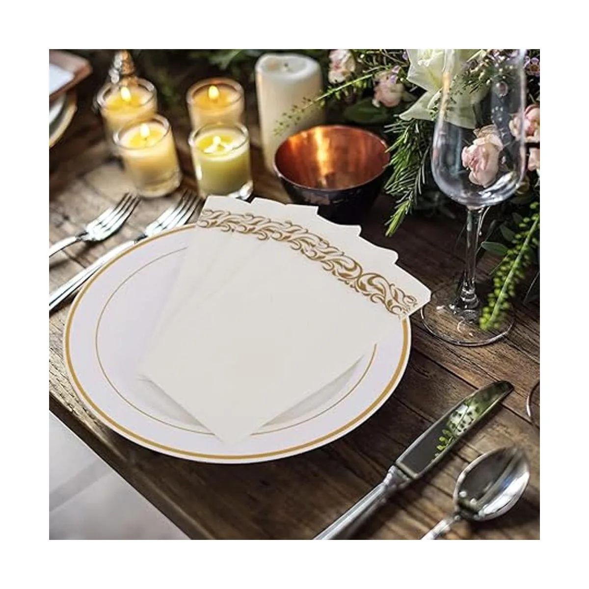 Paquete de 200 toallas desechables para invitados suaves y