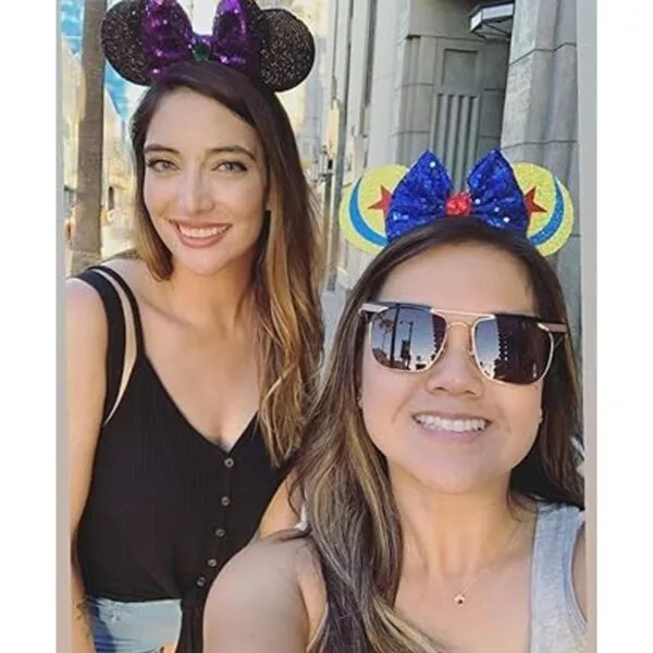 CLGIFT Diadema de orejas de Minnie con lentejuelas_2