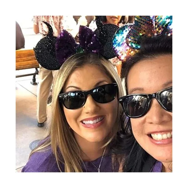 CLGIFT Diadema de orejas de Minnie con lentejuelas_3