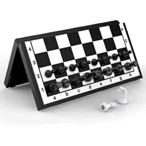 Juego de ajedrez magnético para viajes juegos de mesa_1