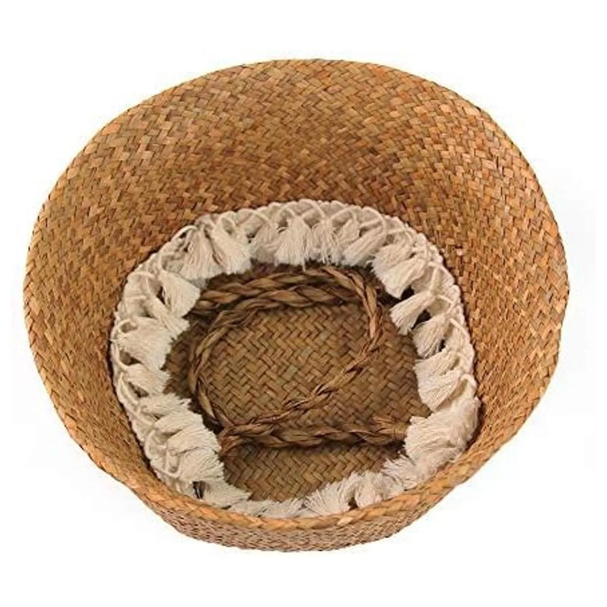 BlueMake Canasta tejida para almacenar plantas o