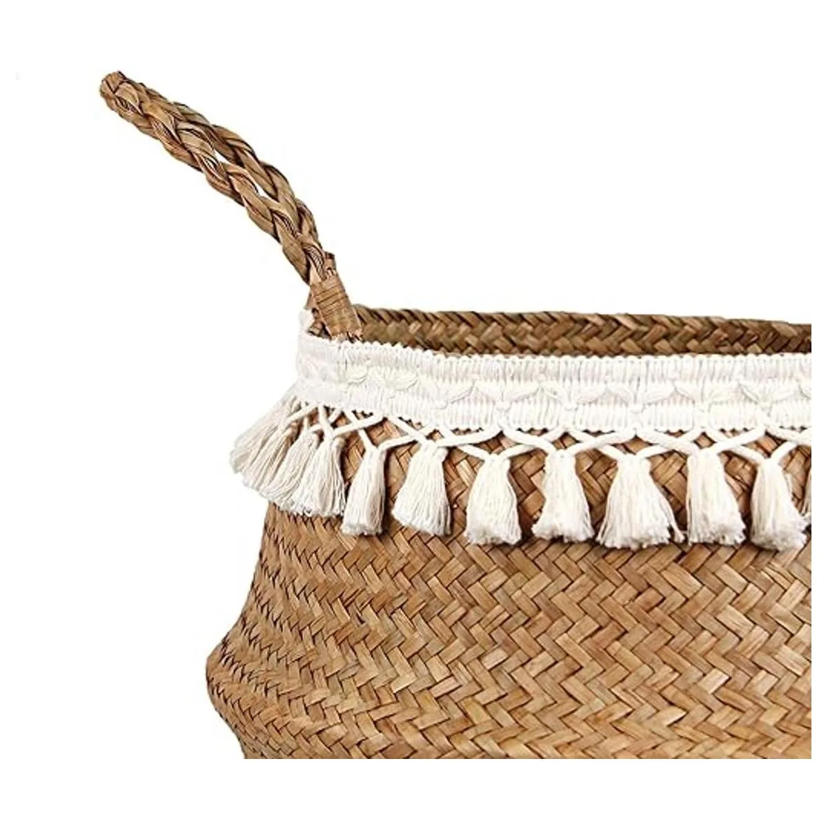 BlueMake Canasta tejida para almacenar plantas o