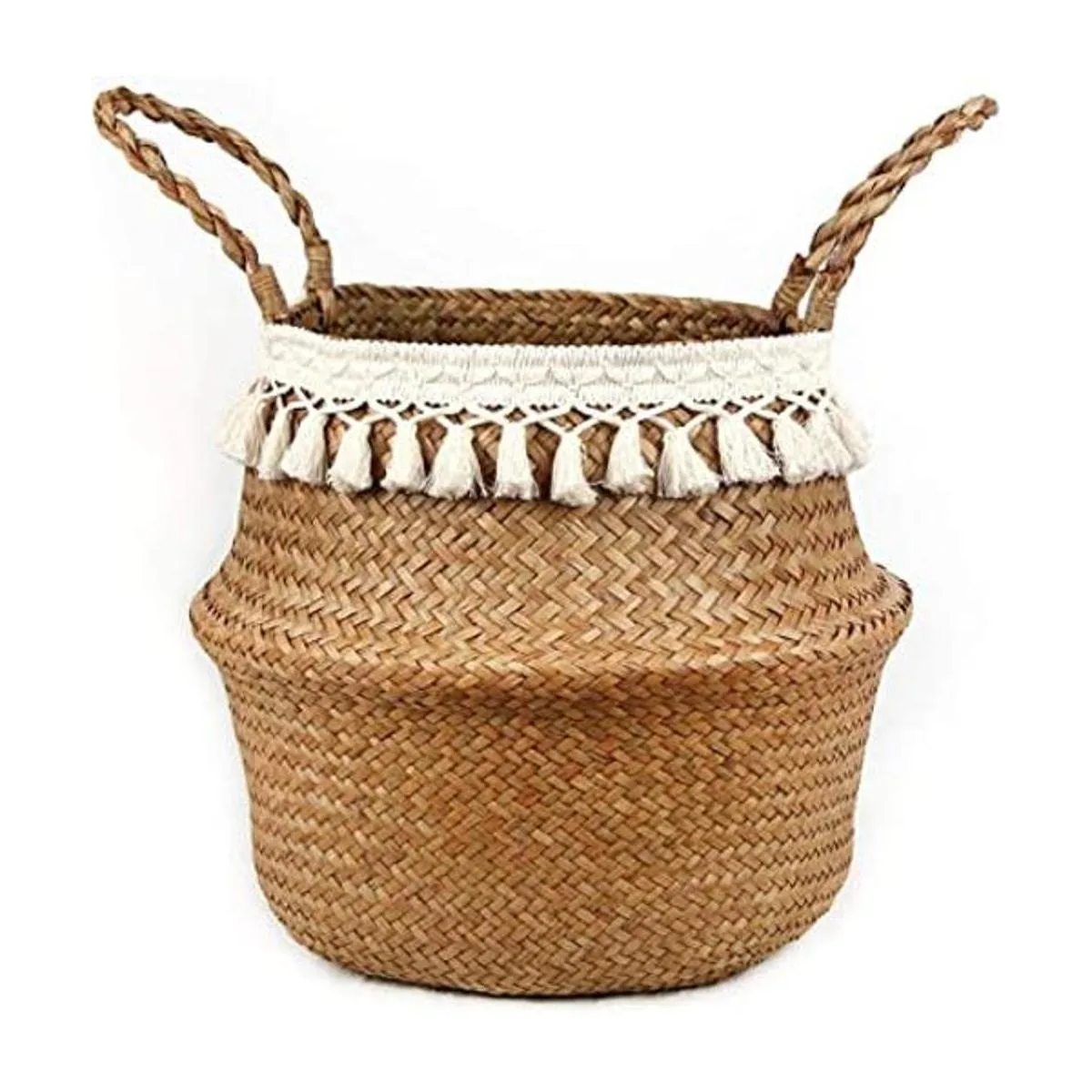 BlueMake Canasta tejida para almacenar plantas o