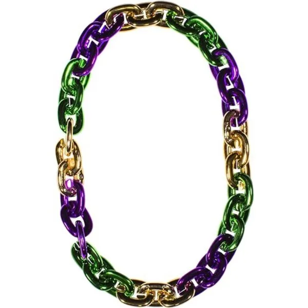 Collar de cadena jumbo Mardi Gras para fiestas LED_1