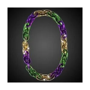 Collar de cadena jumbo Mardi Gras para fiestas LED_2