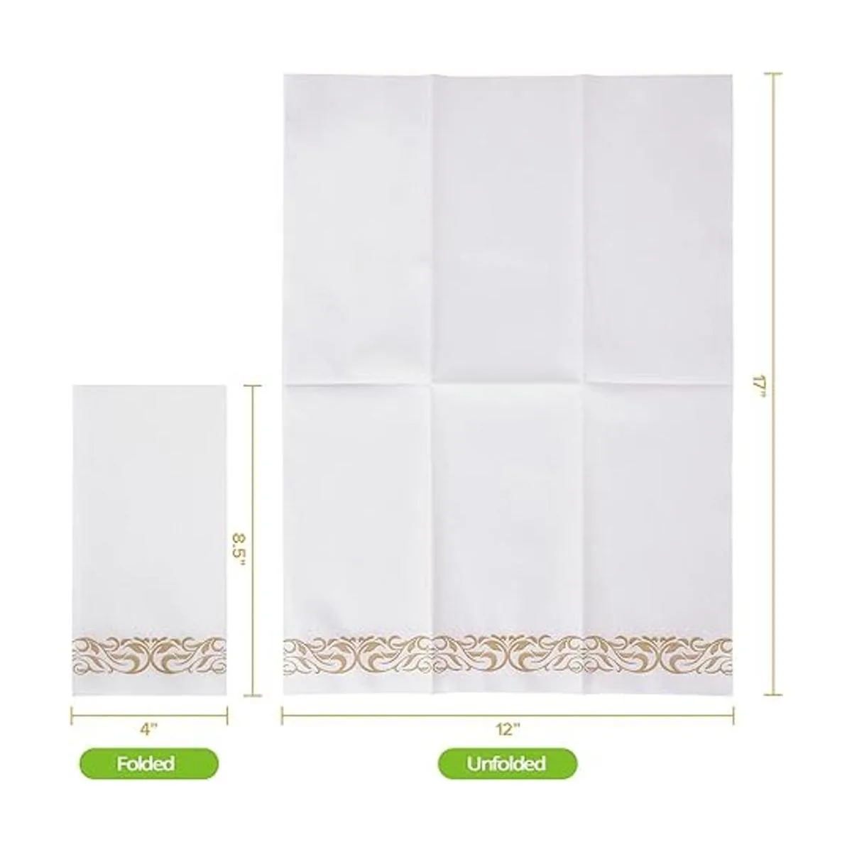 Paquete de 200 toallas desechables para invitados suaves y