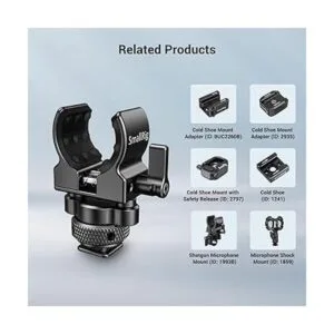 SmallRig Soporte para micrófono de escopeta zapato frío_3
