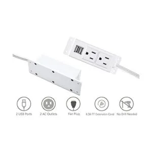 Kungfuking Regleta de alimentación con USB enchufe_3