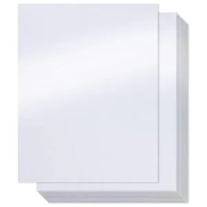 Papel blanco brillante paquete de 100 papeles de