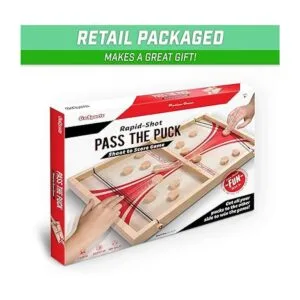 GoSports Juego Pass the Puck Juego de mesa de tiro_6