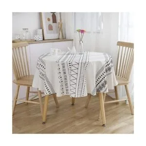 Mantel de lino de algodón y algodón tela pesada bohemio