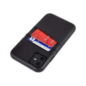 Dockem Funda tipo cartera para iPhone 11 Placa de metal_1