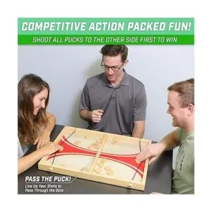 GoSports Juego Pass the Puck Juego de mesa de tiro_2