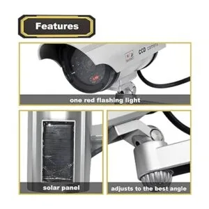 Cámara de seguridad simulada con energía solar sistema de_2
