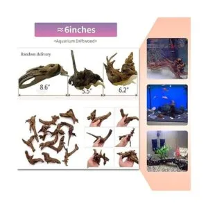 5 ramas de madera flotante para acuario decoración de_3