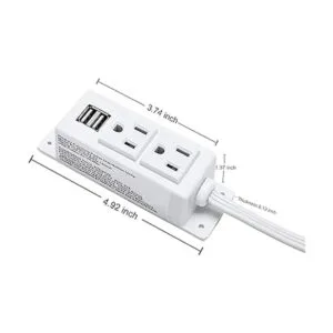 Kungfuking Regleta de alimentación con USB enchufe_4