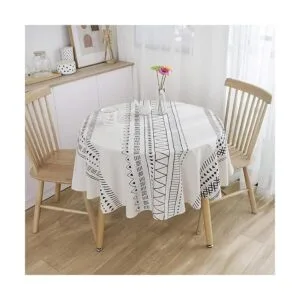 Mantel de lino de algodón y algodón tela pesada bohemio