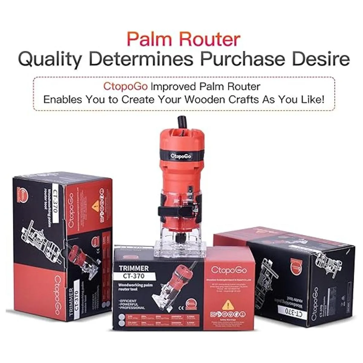 CtopoGo Herramienta compacta para enrutador de palma de