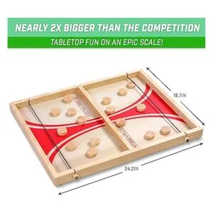 GoSports Juego Pass the Puck Juego de mesa de tiro_5