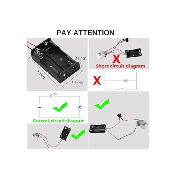 Sntieecr Juego de 6 motores de CC mini motor eléctrico de_3