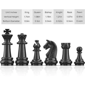 Juego de ajedrez magnético para viajes juegos de mesa_4