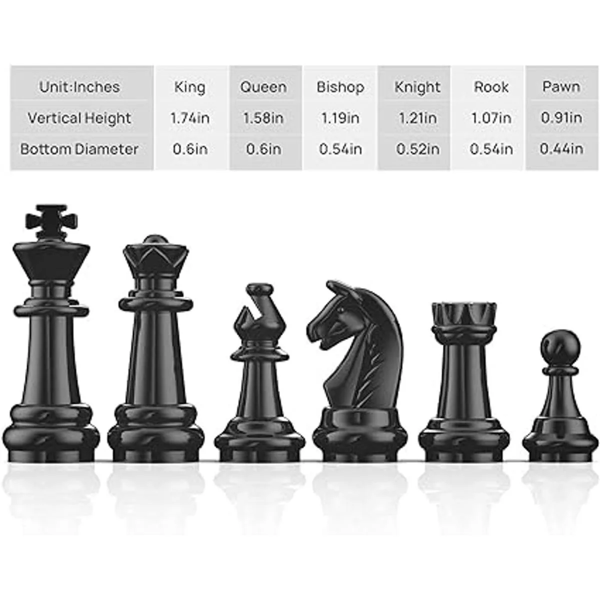 Juego de ajedrez magnético para viajes juegos de mesa_4