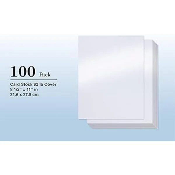 Papel blanco brillante paquete de 100 papeles de