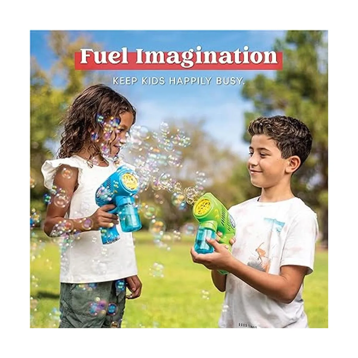 JOYIN 2 s de burbujas con 2 botellas solución de_5