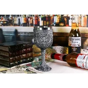 Cáliz de vino de dragón rugido medieval copa de cáliz de_5