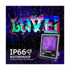 Lysed Paquete de 2 luces negras de 40 W luces LED negras