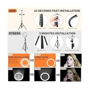 KF Concept Anillo de luz de 10 pulgadas con soporte_3