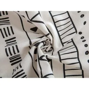 Mantel de lino de algodón y algodón tela pesada bohemio