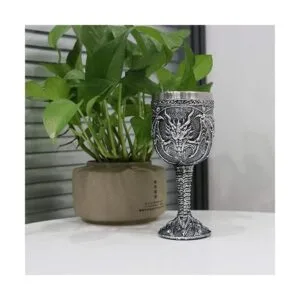 Cáliz de vino de dragón rugido medieval copa de cáliz de_4