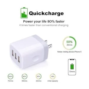 Sicodo Cargador USB puerto múltiple de 31 amperios_3