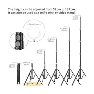 KF Concept Anillo de luz de 10 pulgadas con soporte_5
