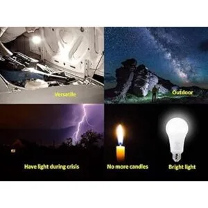 HouLight Bombillas LED de emergencia recargables de 5 W