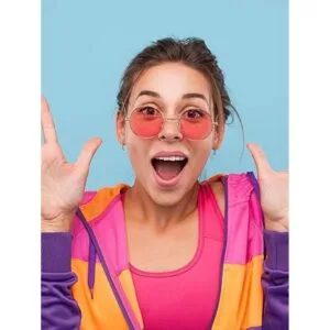 Blulu 20 pares de gafas de sol redondas hippies estilo_4